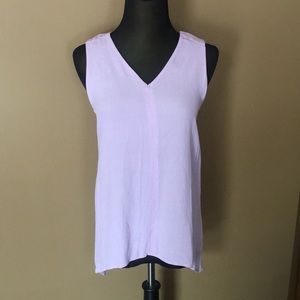 Lavender sleeveless blouse